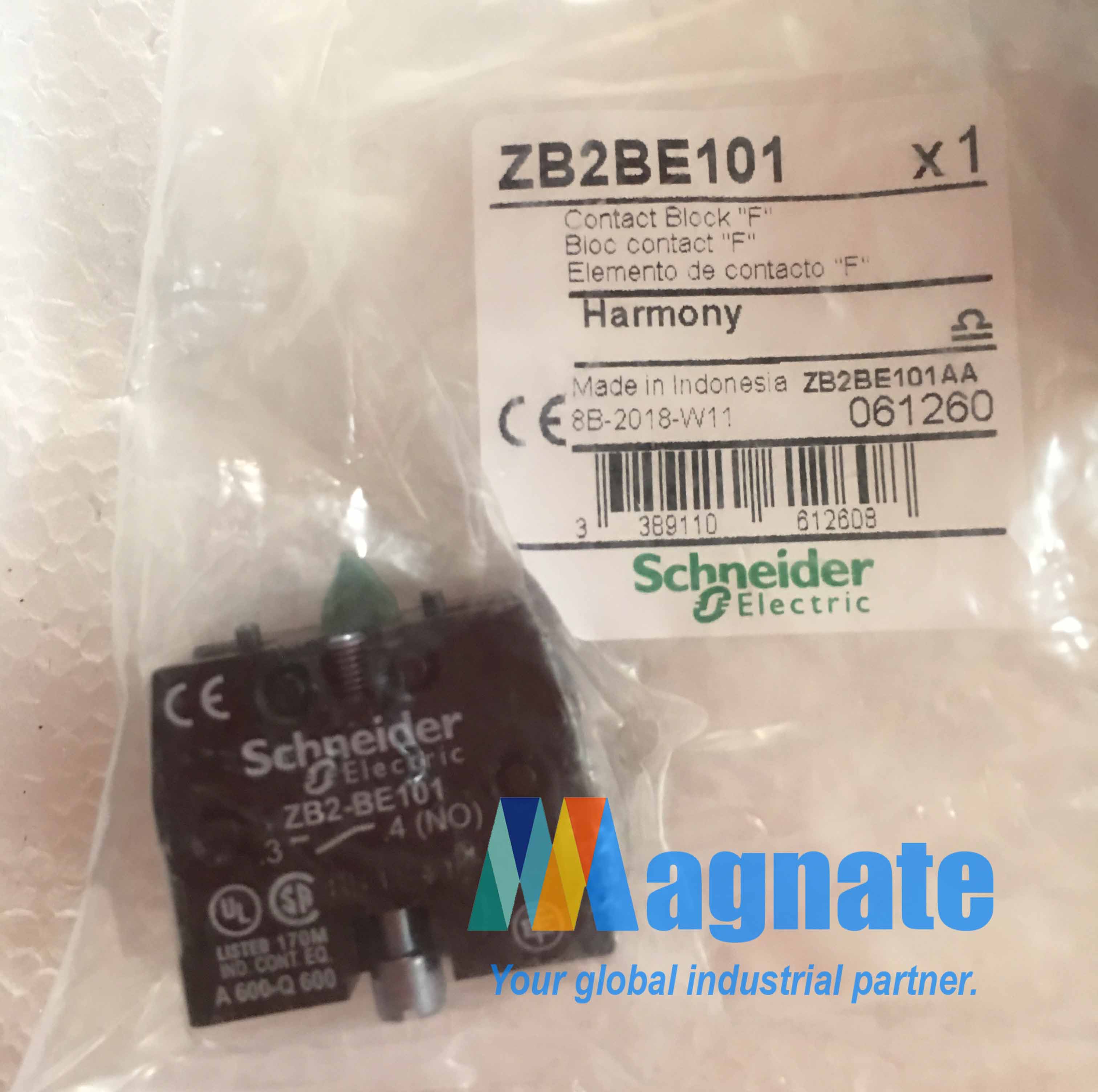 Schneider Contact Block  ZB2-BE101